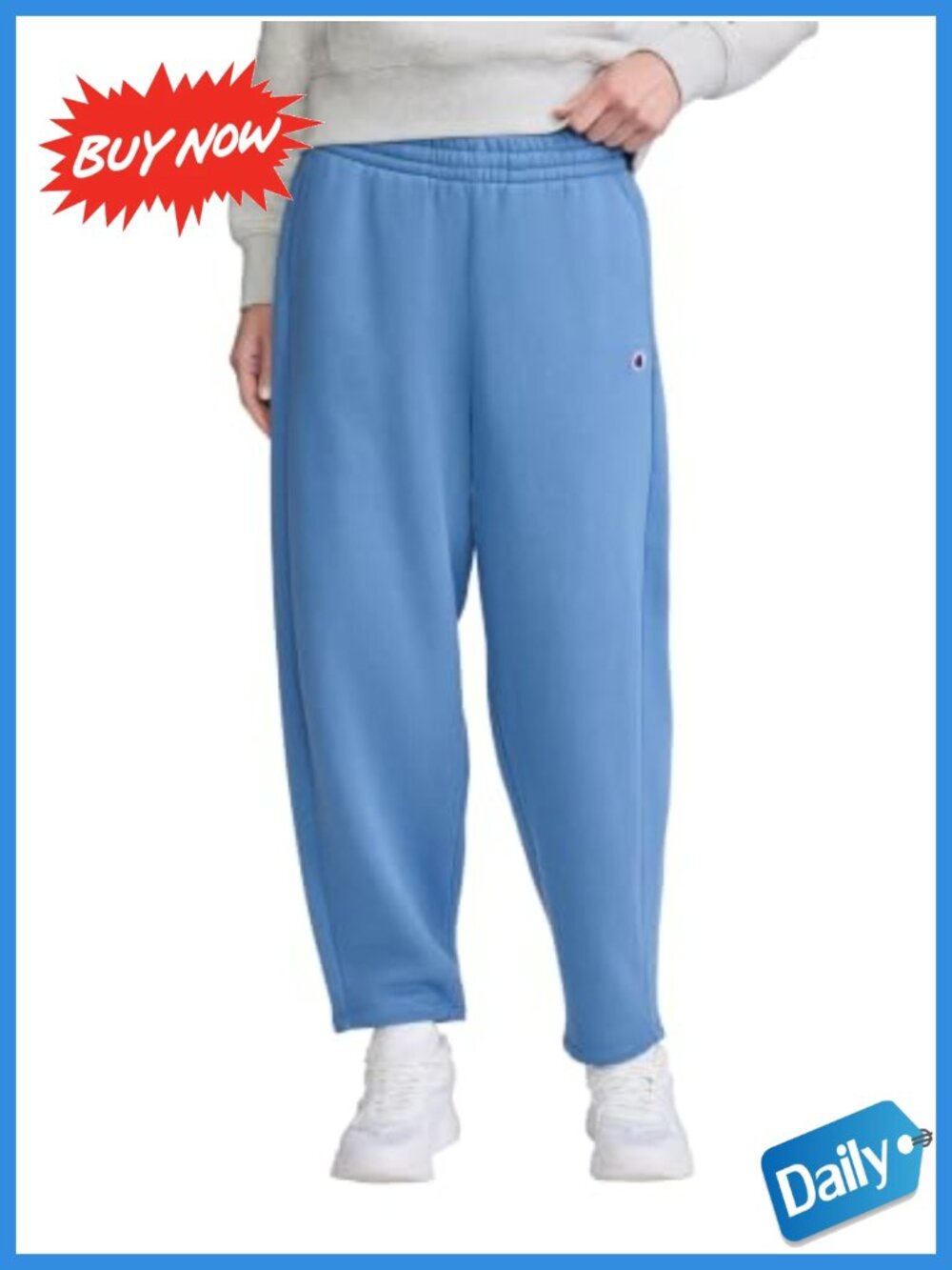 Powerblend Fleece Barrel Leg Sweatpants Midweight Cotton Blend Drawstring